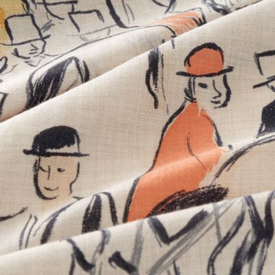 HERMES エルメス カシミア シルク ふわふわ とろとろ ビッグ